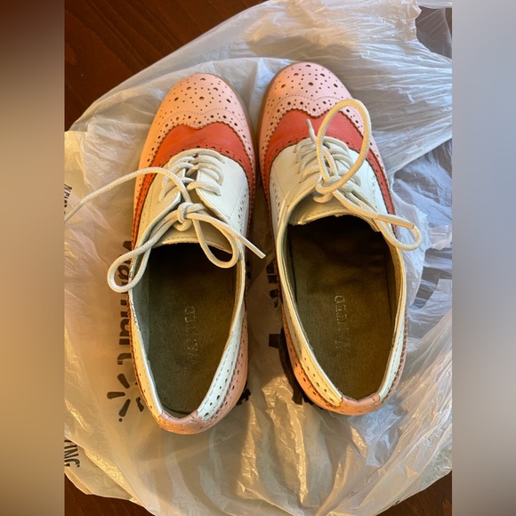 Wanted Peaches & Cream Lace Up Oxfords US5.5 - Picture 5 of 8